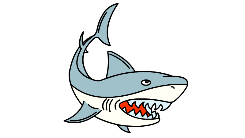 鲨鱼画法 鲨鱼怎么画