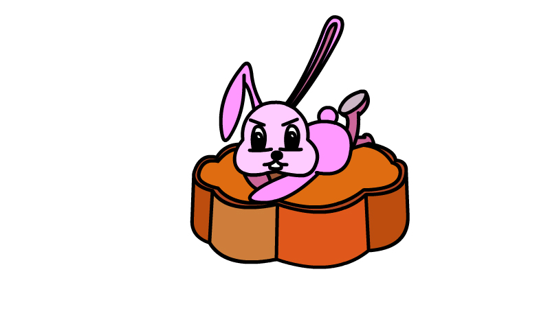 玉兔趴在月饼上怎么画 玉兔趴在月饼上的画法