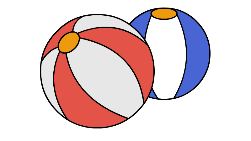 皮球怎么画 皮球的画法