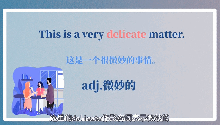 delicate是什么意思 delicate的翻译和使用场景-养娃家