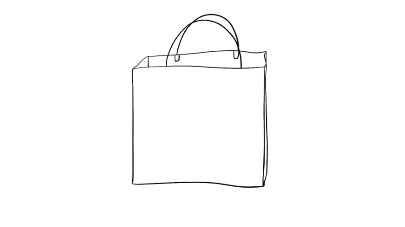 彩色购物袋简笔画 彩色购物袋简笔画怎么画