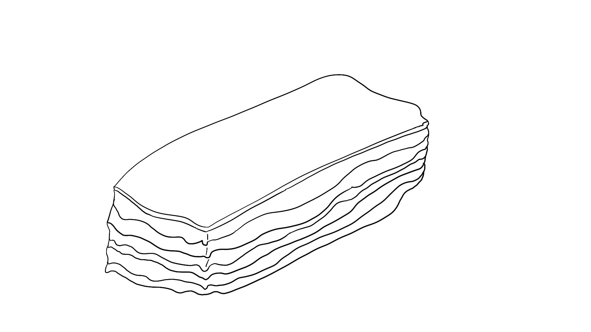 三线肉简笔画 三线肉的简笔画