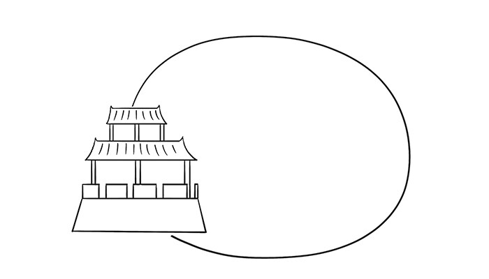 天安門文本框簡筆畫 天安門文本框簡筆畫怎麼畫-養娃家