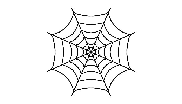 蜘蛛网简笔画超级可爱 蜘蛛网简笔画超级可爱画法
