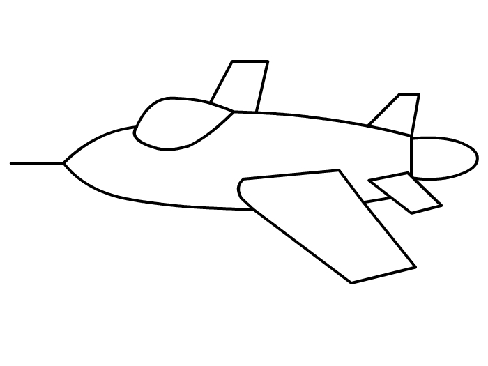 怎么画战斗机 简笔画战斗机 帅气 飞机怎么画