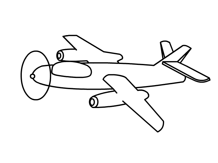 轰炸机投弹简笔画图片