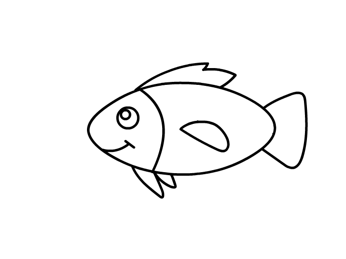 儿童画小鱼的简单画法 小鱼的画法儿童简笔画 各种小鱼的画法简单手绘