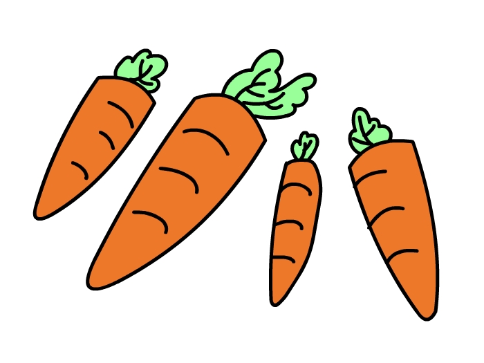 三个胡萝卜简笔画图片