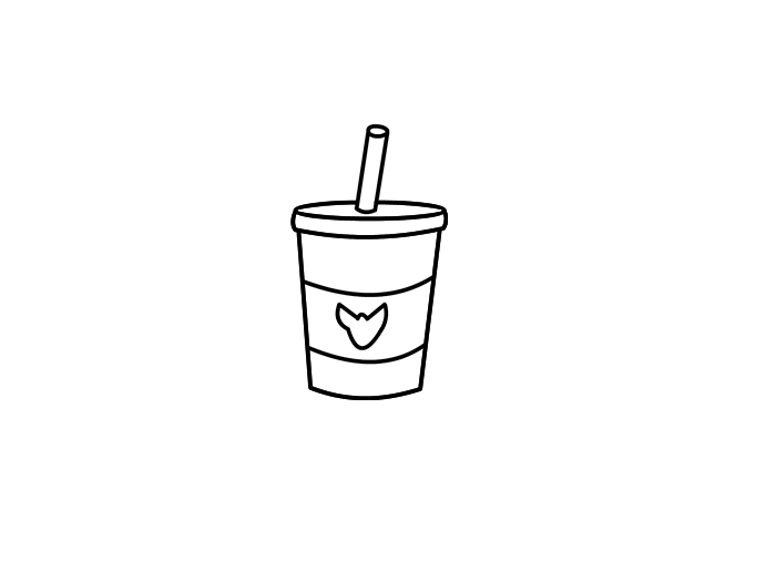 奶茶画法 , 奶茶可爱卡通, 奶茶画法简笔画