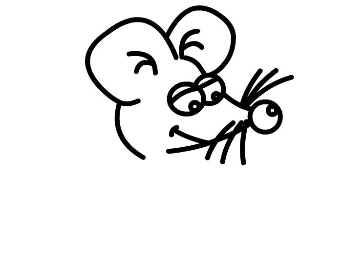 老鼠头 简笔画图片