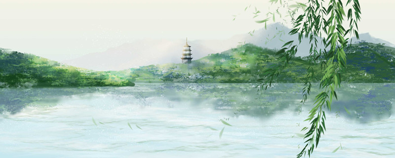 钱塘湖春行背景图图片
