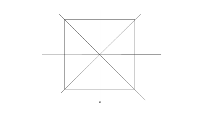 正方形对称图案画图片