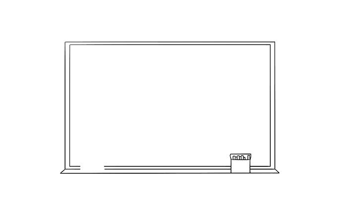 黑板简笔画卡通可爱