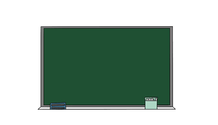 黑板简笔画卡通可爱