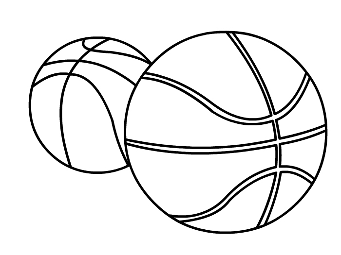 篮球的简单画法图片