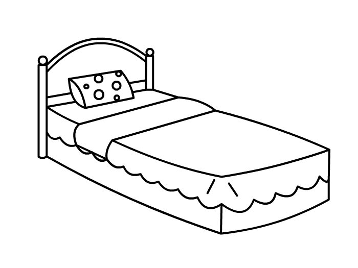 床的简笔画 简单图片
