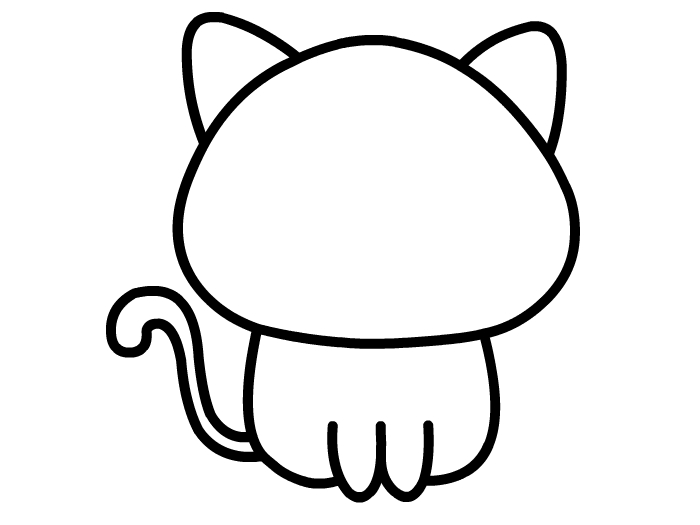 猫咪简笔画 简单图片