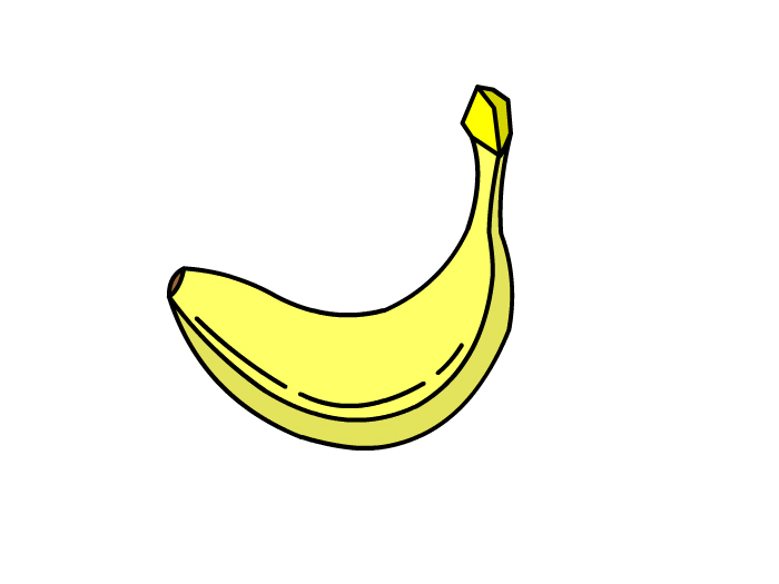 香蕉的简易画法图片