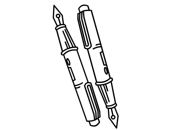 钢笔简易图怎么画图片