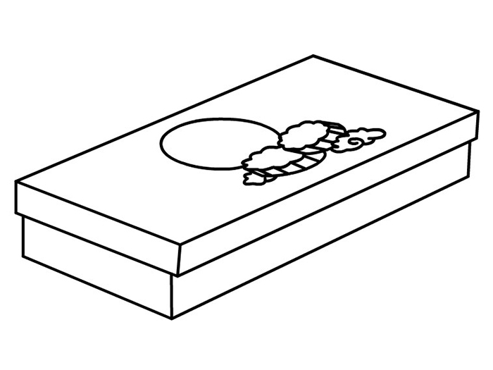 月饼礼盒画法图片