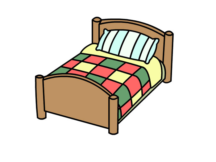 怎么画小床简单图片