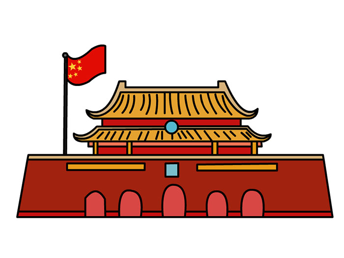 北京天安城门图画图片