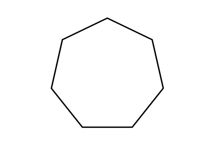 七边形怎么画 简单图片